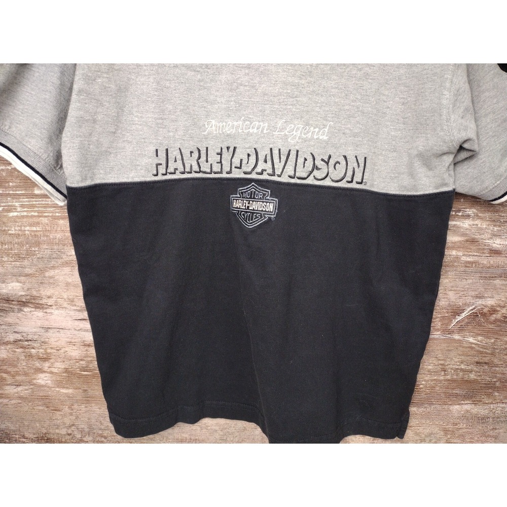 Harley-Davidson T-shirt Mens Med Black Gray Block - Pierre South Dakota Unisex - Picture 3 of 9